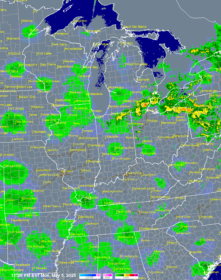 Weather Radar for the Frankfort Area