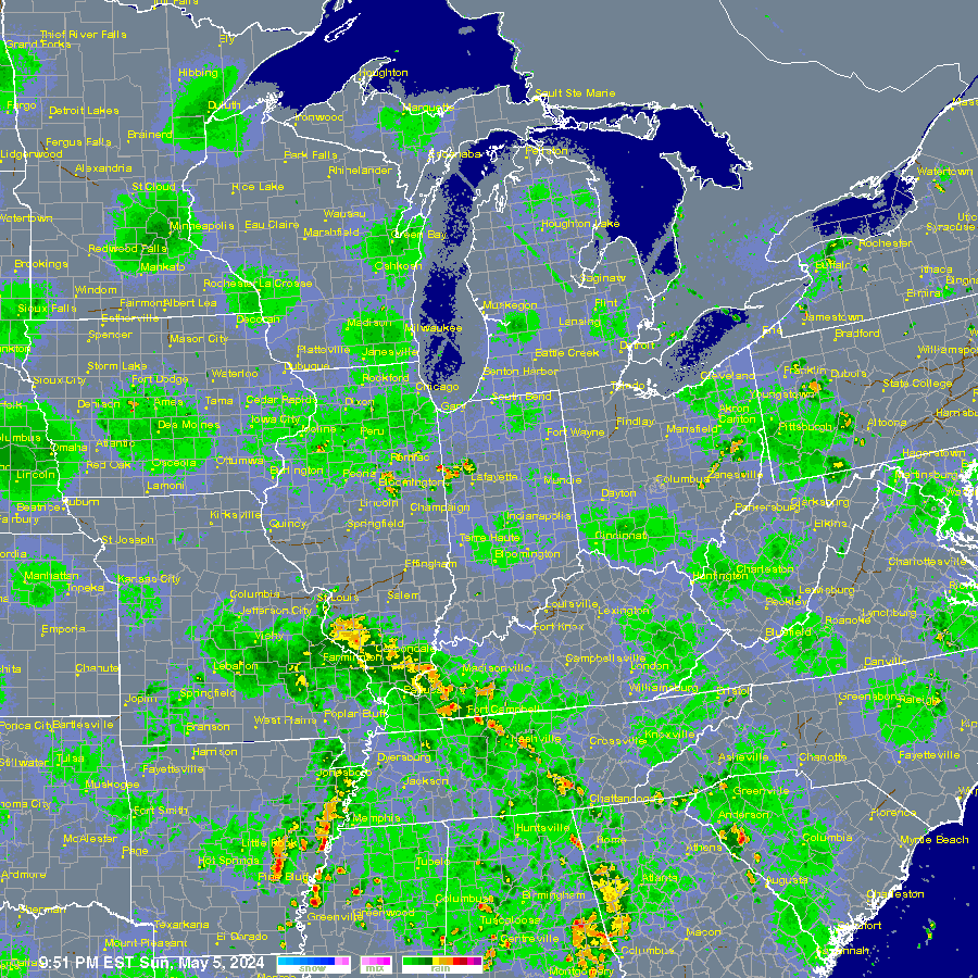 Weather Radar for the Frankfort Area